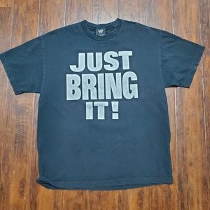 The Rock WWE Just bring it! Vtg t shirt